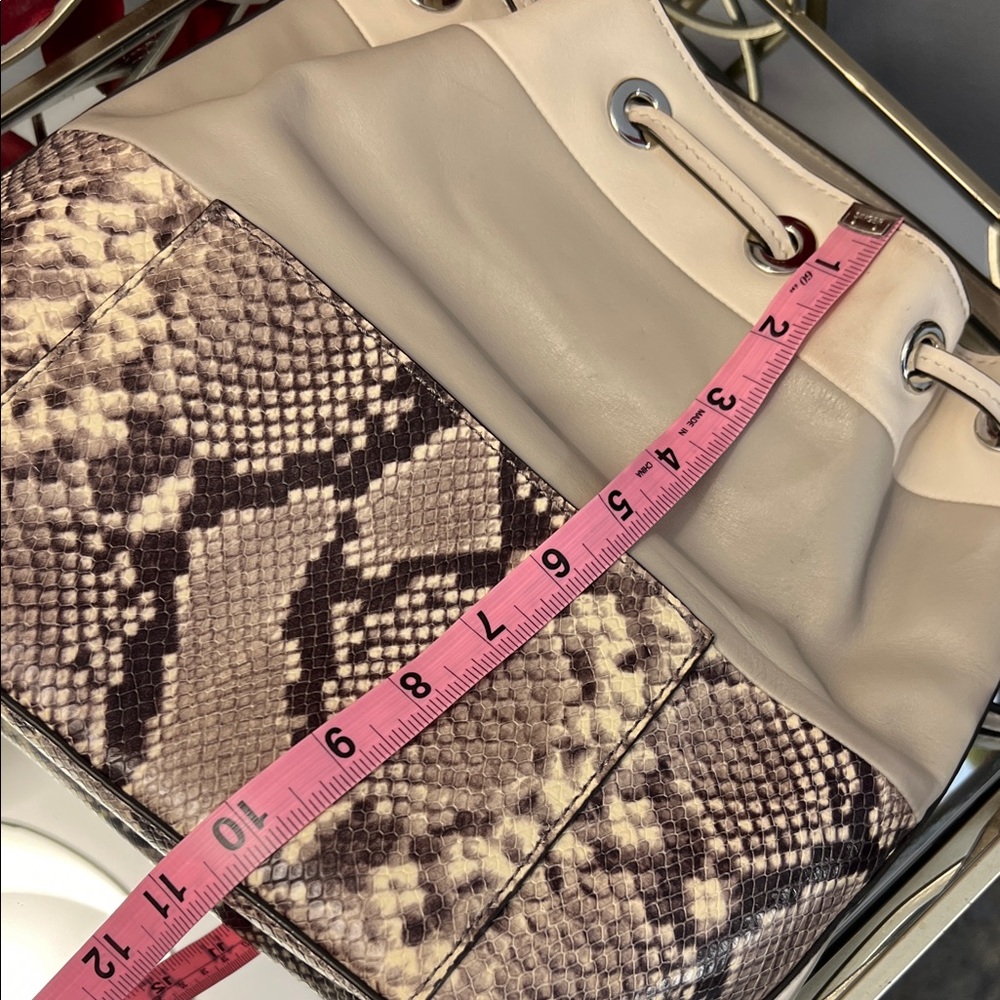 MICHAEL Michael Kors Dottie Python Embossed Bucke… - image 11